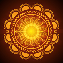 happy diwali festival of lights with mandala