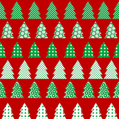 Wrapping paper for Christmas with Christmas tree