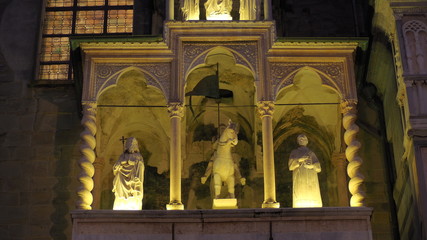 The Basilica of Santa Maria Maggiore is a church in Bergamo, one of the beautiful city in Italy. The Giovanni da Campione's porch