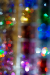 New Year background. Blurred abstraction of bright colors.