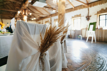 wedding table in restaurant