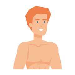 Fototapeta premium athletic man shirtless character