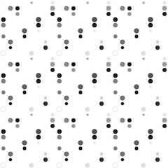 Seamless abstract pattern background with a variety of colored circles.