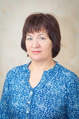 Portrait of a beautiful mature woman.
