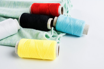 Sewing thread / textile industry background material
