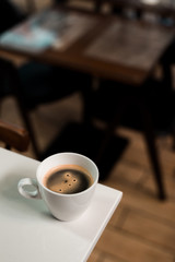 coffee morning in mini cafe make me fresh