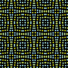Seamless abstract pattern background with a variety of colored circles.