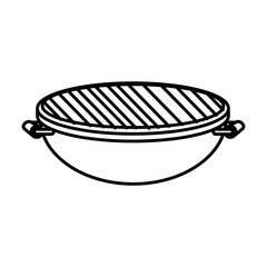 oven grill isolated icon
