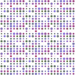 Seamless abstract pattern background with a variety of colored circles.
