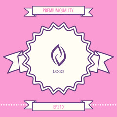 Logotype - two hemispheres of the brain, two leaves, two spirals, fire tongues - a symbol of interaction, psychological assistance and support.