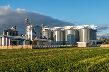 agro-processing plant for processing and silos for drying cleaning and storage of agricultural...