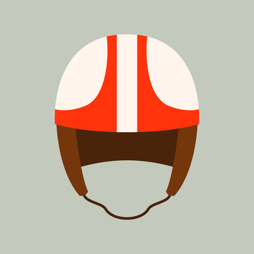 motorcycle helmet vector illustration ,flat style