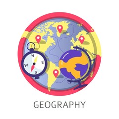 Geography discipline at school university or college classes