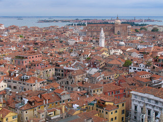 Fototapeta na wymiar Scenic view of the city and canals of Venice, Italy