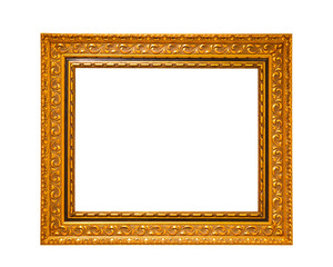 vintage frame on white background isolated