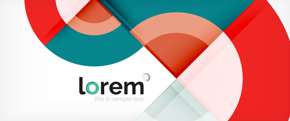 Obraz premium Multicolored round shapes abstract background