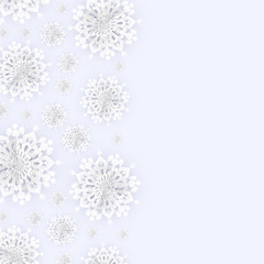Christmas Background with Snowflakes
