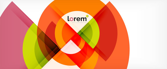 Obraz premium Stubarwny round kształtów abstrakta tło