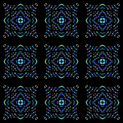 Seamless background pattern with a variety of multicolored lines.