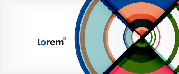 Obraz premium Vector abstract colorful circles background