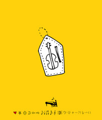 음악회 포스터 / 손으로 그린 음악 일러스트