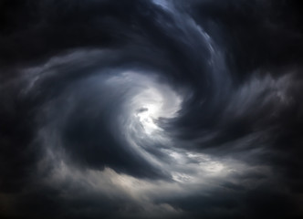 Blurred Whirlwind in the Clouds