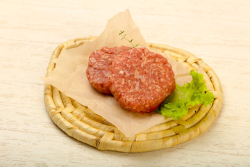 Raw cutlet