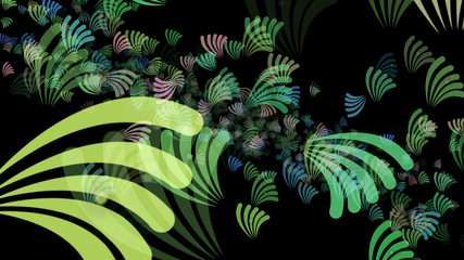 Abstract background pattern with plant matter.