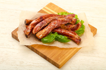 Smoked pork ribs