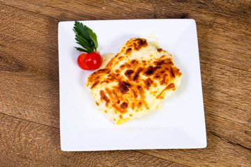 Potato graten with cheese