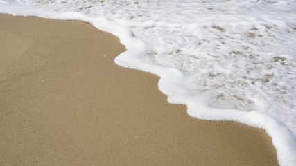 시원한 여름 바닷가 해변 모래바닥 카피공간활용 배경이미지 