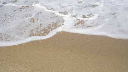 시원한 여름 바닷가 해변 모래바닥 카피공간활용 배경이미지 