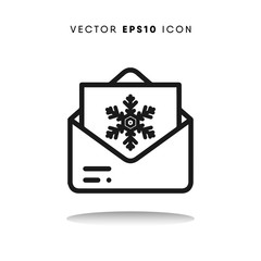  Christmas card vector icon