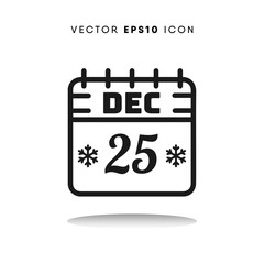 Christmas day vector icon