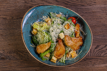 Caesar salad with chicken