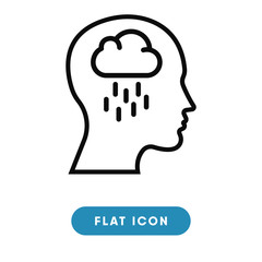 Negativity vector icon