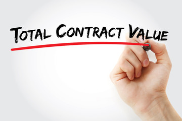 TCV - Total Contract Value acronym, business concept background