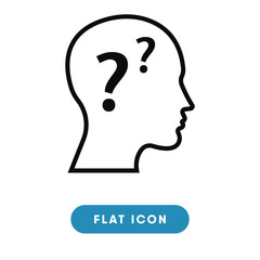 Confusion vector icon