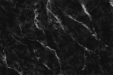 Plakat Black marble background with luxury pattern texture and high resolution for design art work. Natural tiles stone.