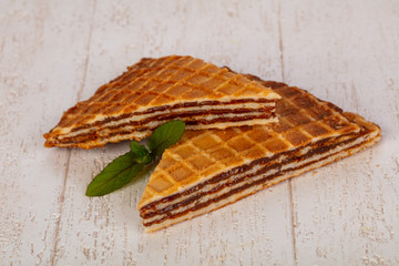Sweet Waffle with jam
