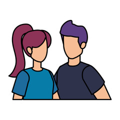 couple avatar characters icons
