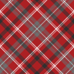 Red check plaid seamless fabric texture