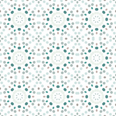 Seamless abstract pattern background with a variety of colored circles.