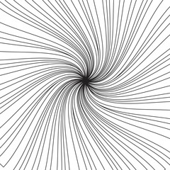 Retro sunburst vector background. Grunge design element. Black and white backdrop.