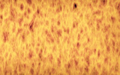 Abstract Fire Background with Flames. Wall of Fire. Glare on the water. 3D illustration