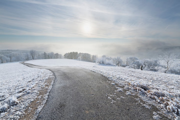 Raureifmorgen am Hegaublick