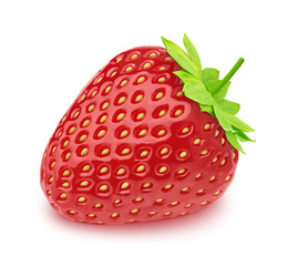 Fresh strawberry isolated on a white background.