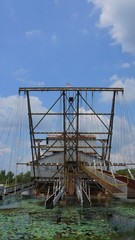 Tanjung Tualang abandoned silver mining dredge during British colonial