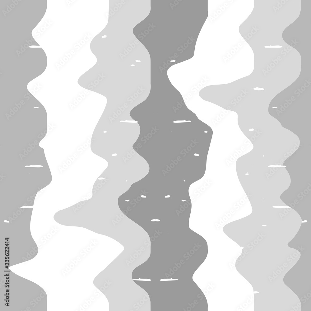 Aufkleber abstract wavy line pattern, seamless vector geometric background.
