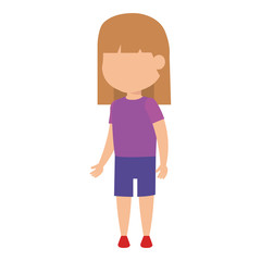 beautiful little girl character